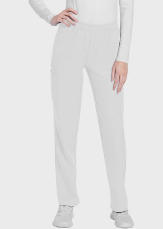 Cherokee WW Originals Ultra Women's  Mid Rise Pull-on Slim Leg Cargo Petite Pant