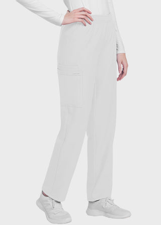 Cherokee WW Originals Ultra Women's  Mid Rise Pull-on Slim Leg Cargo Petite Pant