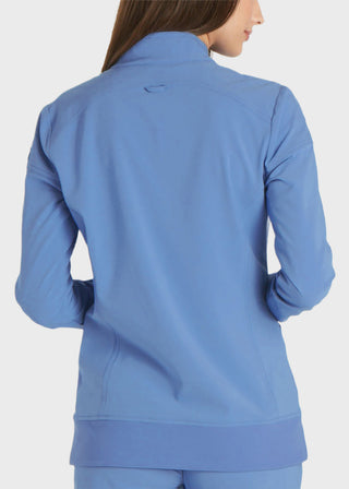 Cherokee iflex Women's Stretchy Knit Zip Front Warm-Up Jacket