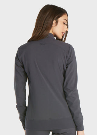 Cherokee iflex Women's Stretchy Knit Zip Front Warm-Up Jacket