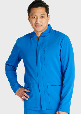 Cherokee Atmos Men's 3 Pocket Zip Front Scrub Jacket
