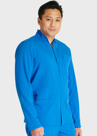 Cherokee Atmos Men's 3 Pocket Zip Front Scrub Jacket