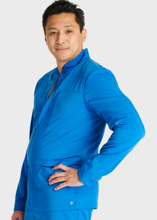 Cherokee Atmos Men's 3 Pocket Zip Front Scrub Jacket