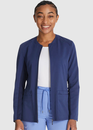 Cherokee Atmos Women's 2 Pocket Zip Front Scrub Jacket