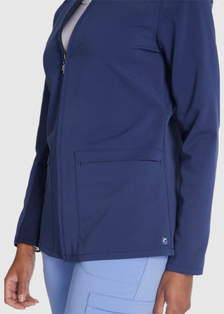 Cherokee Atmos Women's 2 Pocket Zip Front Scrub Jacket