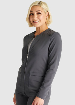 Cherokee Atmos Women's 2 Pocket Zip Front Scrub Jacket