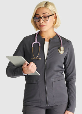 Cherokee Atmos Women's 2 Pocket Zip Front Scrub Jacket