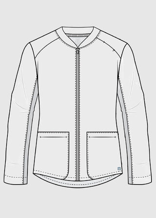 Cherokee Atmos Women's 2 Pocket Zip Front Scrub Jacket