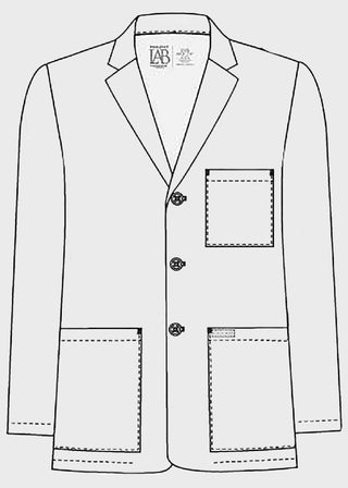 Cherokee Project Lab Men's Fit Consultation Length Tall Lab Coat