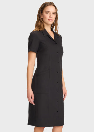 Cherokee Women's Button Front Dress in White