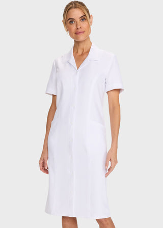 Cherokee Women's Button Front Dress in White