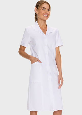 Cherokee Women's Button Front Dress in White