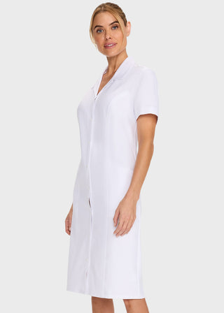 Cherokee Women's Button Front Dress in White