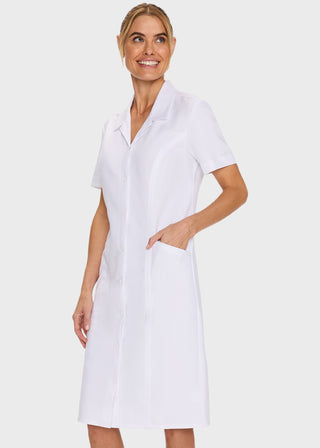 Cherokee Women's Button Front Dress in White