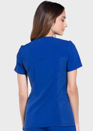 Cherokee iflex Women's V-Neck Knit Panel Top