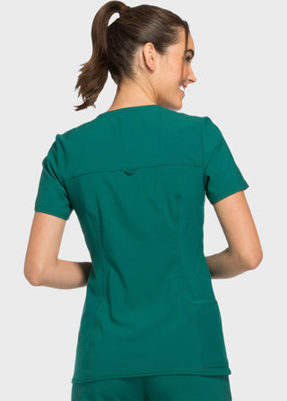 Cherokee iflex Women's V-Neck Knit Panel Top