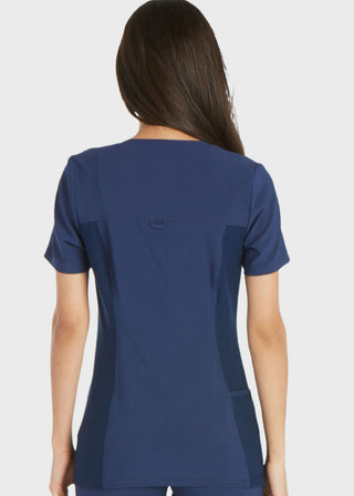 Cherokee iflex Women's V-Neck Knit Panel Top