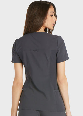 Cherokee iflex Women's V-Neck Knit Panel Top