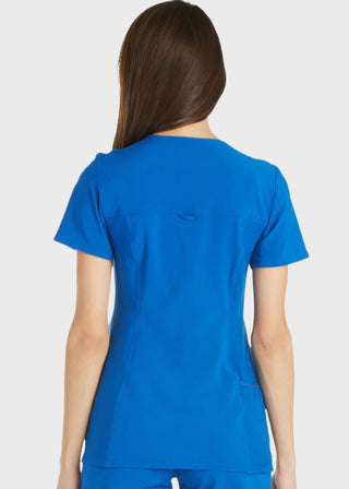 Cherokee iflex Women's V-Neck Knit Panel Top