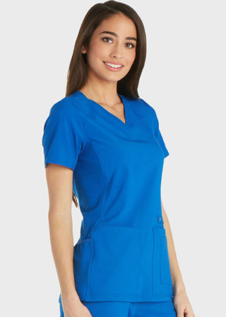 Cherokee iflex Women's V-Neck Knit Panel Top