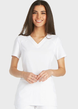 Cherokee iflex Women's V-Neck Knit Panel Top