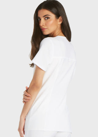 Cherokee iflex Women's V-Neck Knit Panel Top