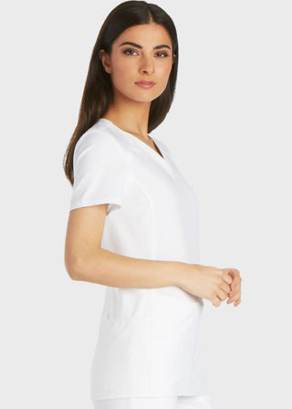 Cherokee iflex Women's V-Neck Knit Panel Top