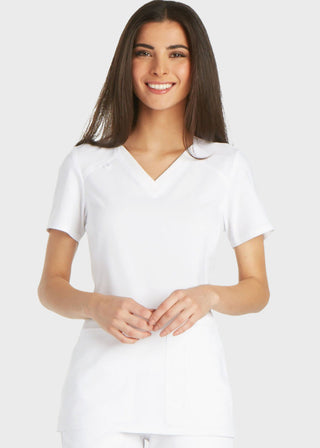 Cherokee iflex Women's V-Neck Knit Panel Top