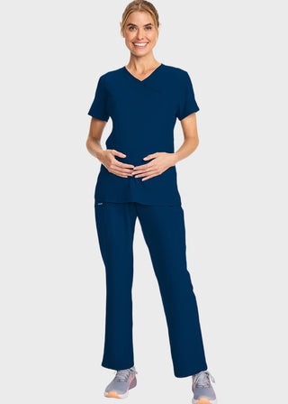 Cherokee Women's Maternity Mock Wrap V-Neck Top