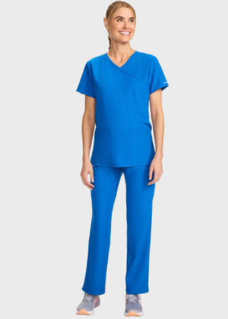 Cherokee Women's Maternity Mock Wrap V-Neck Top