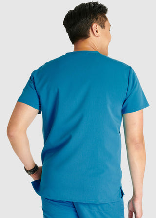 Cherokee Atmos Men's V-Neck Zip Pocket Scrub Top