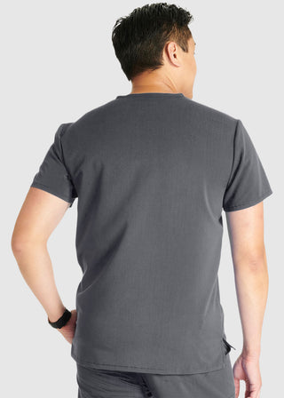 Cherokee Atmos Men's V-Neck Zip Pocket Scrub Top