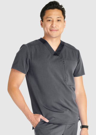 Cherokee Atmos Men's V-Neck Zip Pocket Scrub Top