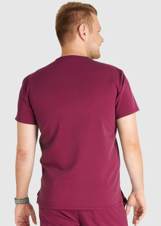 Cherokee Atmos Men's V-Neck Zip Pocket Scrub Top