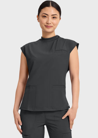 Cherokee Infinity Women's Mock Neck Scrub Top
