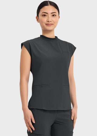 Cherokee Infinity Women's Mock Neck Scrub Top