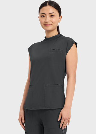 Cherokee Infinity Women's Mock Neck Scrub Top