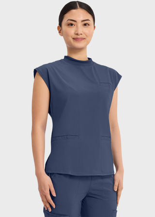 Cherokee Infinity Women's Mock Neck Scrub Top