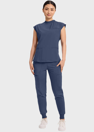 Cherokee Infinity Women's Mock Neck Scrub Top