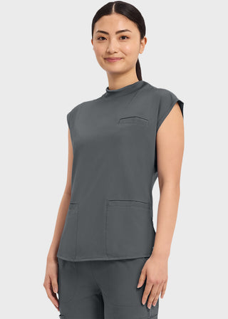 Cherokee Infinity Women's Mock Neck Scrub Top