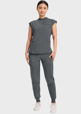 Cherokee Infinity Women's Mock Neck Scrub Top