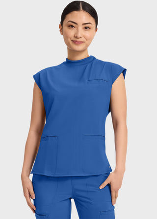 Cherokee Infinity Women's Mock Neck Scrub Top