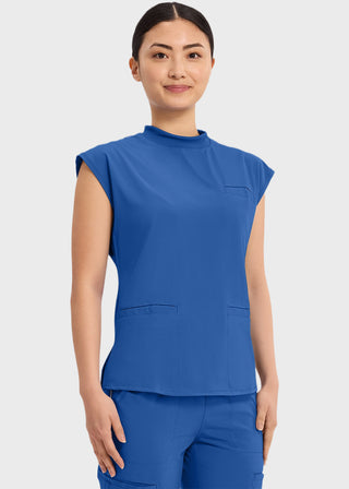 Cherokee Infinity Women's Mock Neck Scrub Top