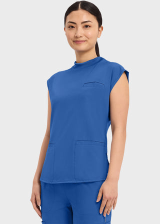 Cherokee Infinity Women's Mock Neck Scrub Top
