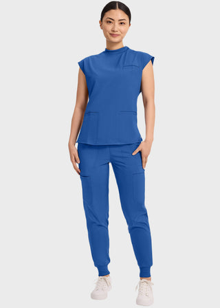 Cherokee Infinity Women's Mock Neck Scrub Top