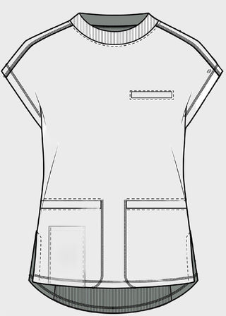 Cherokee Infinity Women's Mock Neck Scrub Top