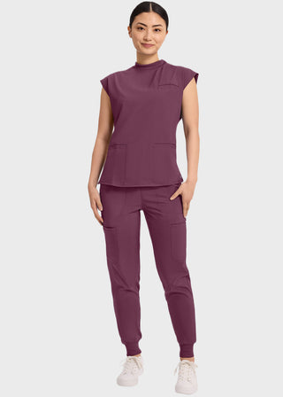 Cherokee Infinity Women's Mock Neck Scrub Top