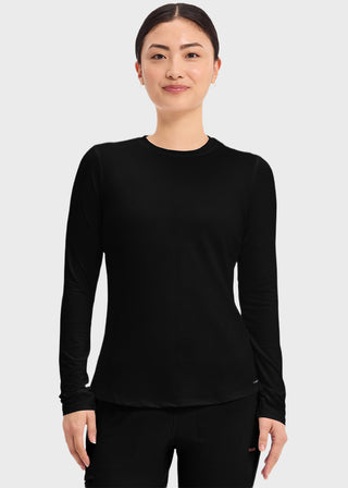 Cherokee Basics Women's Long Sleeve Underscrub Knit Tee