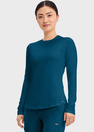 Cherokee Basics Women's Long Sleeve Underscrub Knit Tee