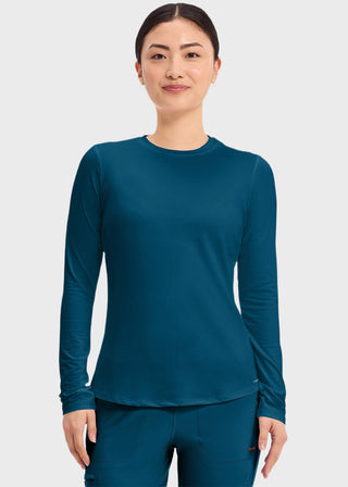 Cherokee Basics Women's Long Sleeve Underscrub Knit Tee